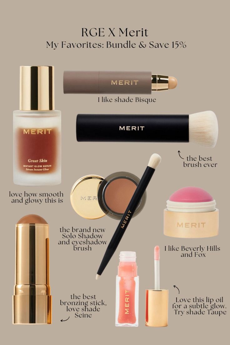 Great Makeup Products, Merit Cosmetics, Merit Makeup Tutorial, Merit Beauty Tutorial, Merit Beauty Aesthetic, Merit Eyeshadow, Merit Makeup Bag, Things For Christmas List, Merit Brush