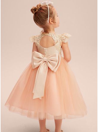 JJ's House Beading Bow Tulle Scoop Flower Girl Dress Spring Summer A-line Back Zip Keyhole Pearl Pink Tea-Length Pink Short Sleeve Flower Girl Dress. #JJ's House #Beading #Bow #Tulle #Scoop #FlowerGirlDress #Spring #Summer #Aline #BackZip #Keyhole #PearlPink #TeaLength #Pink #ShortSleeve #FlowerGirlDress Flower Girl Dresses Pink, Flowergirls Dress Pink, Dusty Pink Flower Girl Dress, Flower Girl Dresses With Bow, Peach Flower Girl Dress, Girls Short Dresses, Sleeping Beauty Wedding, Chiffon Flower Girl Dress, Pink Tulle Toddler Dress