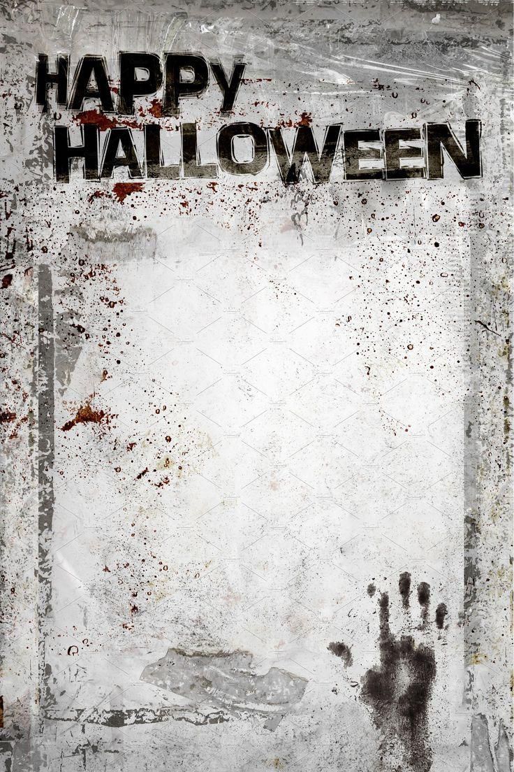 a grungy poster with the words happy halloween written on it