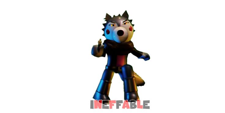 an inflatable cartoon character with spikes on his head and arms, standing against a white background