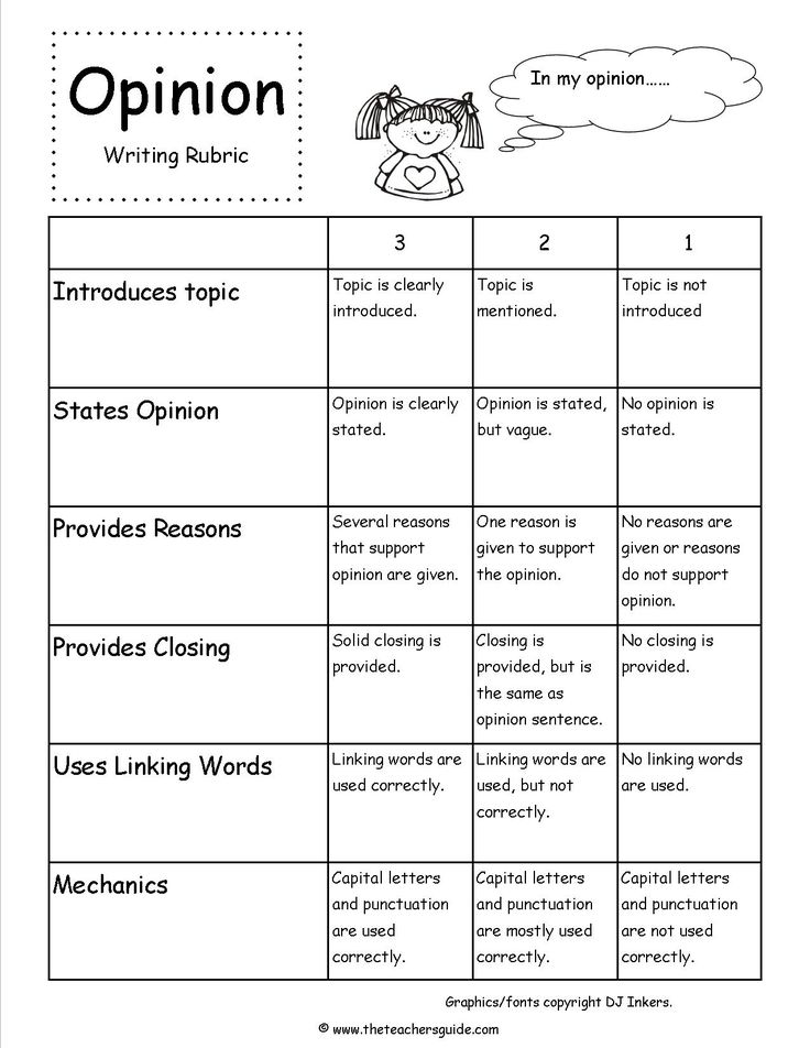 the opinion worksheet for students to use in their own language and writing skills