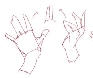 an image of hand gestures drawn in pencil