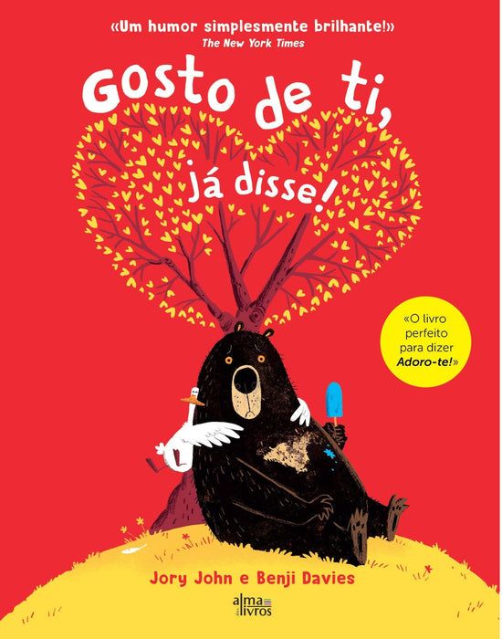 a book cover with an image of a bear sitting under a tree and the words go to de ti, ja disse