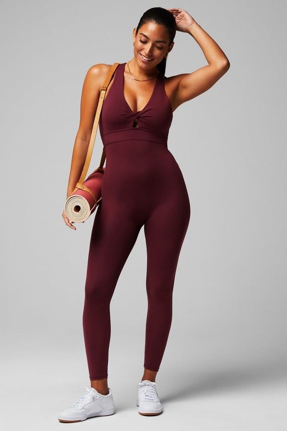 Active Jumpsuit Outfit, Maroon Jumpsuits, Female Activewear, My Gym, Jumpsuit Outfit, Human Poses, Gym Clothes, Outfit Women, Eco Fashion