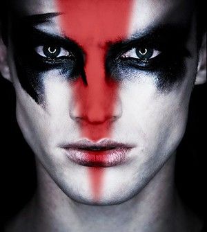 Oh, by the way...: BEAUTY: Men In Make-Up Gothic Make Up, Extreme Make-up, Halloween Hombre, Punk Mode, Fantasy Make-up, Avant Garde Makeup, Smink Inspiration, Male Makeup, Black Makeup