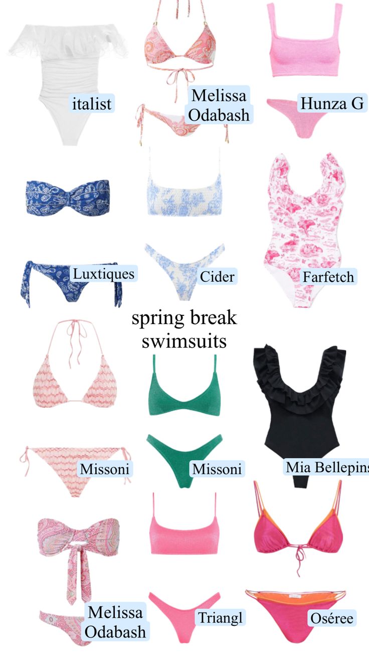 Cute Preppy Bikinis, Cute Bathing Suit Ideas, Sew Your Own Swimsuit, Where To Get Swimsuits For Teens, Places To Get Bikinis, Summer Outfits And Where To Buy Them, Aesthetic Bikinis For Summer, Where To Get Bathing Suits, Where To Get Summer Clothes