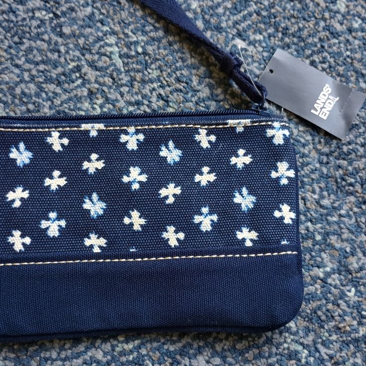 Bnwt Lands' End Wristlet. One Main Zippered Pouch With Two Small Inside Pockets. One Outside Pocket With A Snap. Add Your Likes To A Bundle To Save Blue Rectangular Casual Wristlet, Casual Blue Rectangular Wristlet, Zippered Pouch, Lands End, Zipper Pouch, Inside Pocket, Color Blue, Pouch, Bag Lady