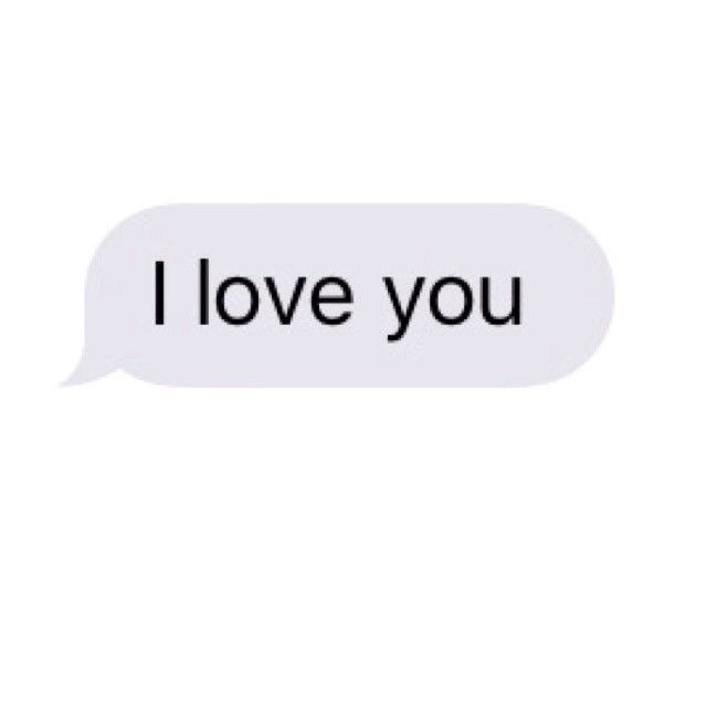 a text bubble with the words i love you written in black and white on it