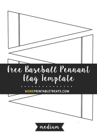 the free baseball pennant tag template with text overlay that reads, free baseball pennant tag template