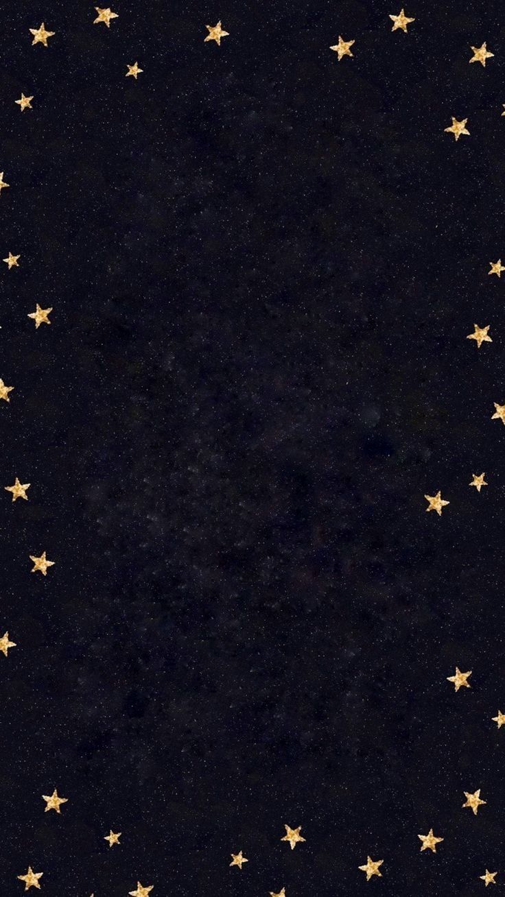 a black background with gold stars on it