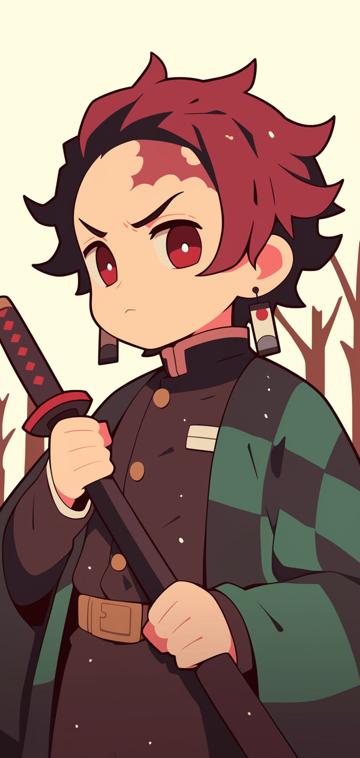 Cool Tanjiro Wallpaper, Cute Tanjiro Pfp, Tanjiro Color Pallet, Tanjiro Bookmark, Tanjirou Drawing, Demon Slayer Zenitsu Drawing, Demon Slayer Cute Wallpaper, How To Draw Tanjiro, Tanjiro Kamado Cute