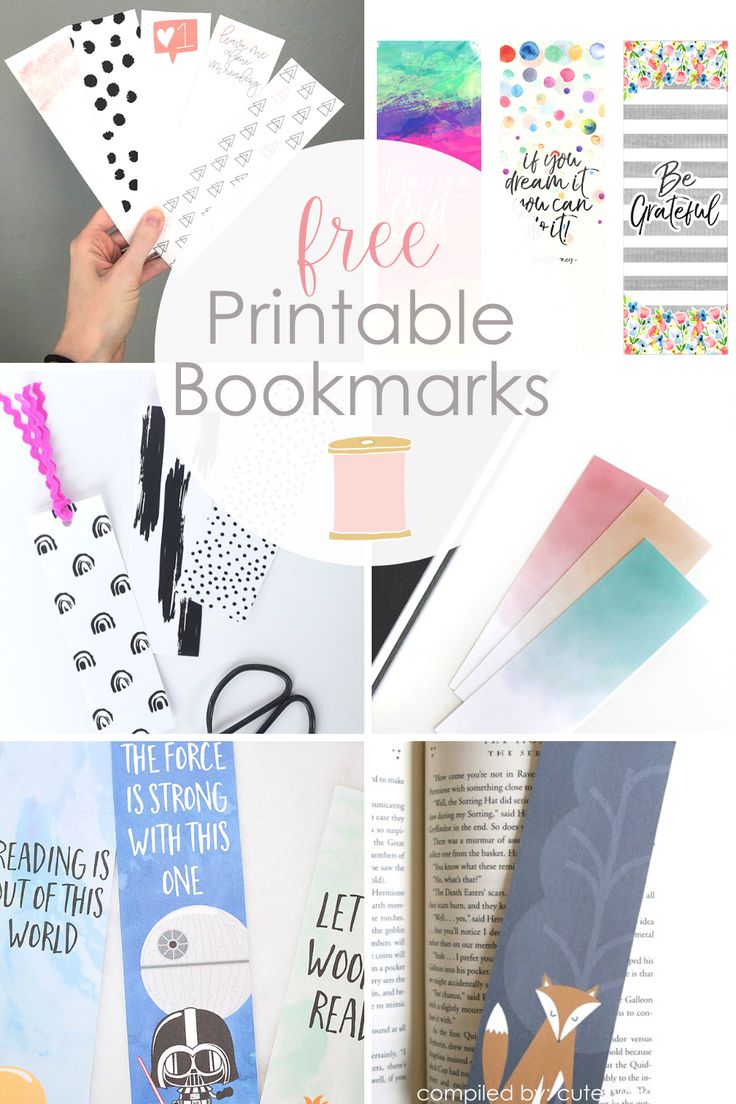 a collage of books with the title free printable bookmarks