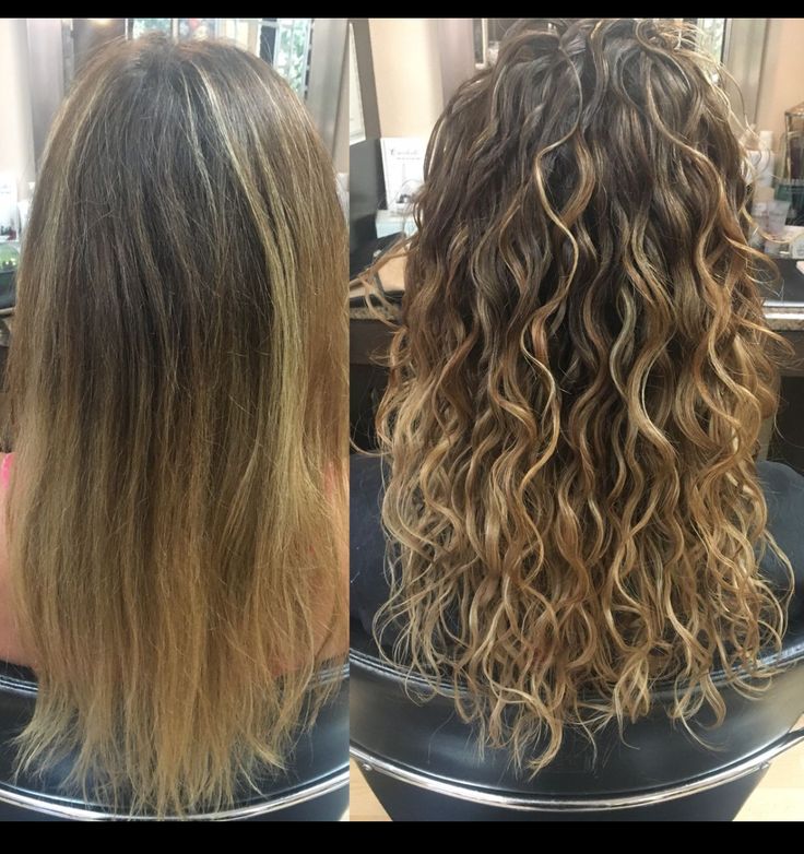 Perm With Thick Hair, Perms Before And After Medium Length, Hair Perming Before And After, Beach Wave Perms Medium, Perm With Big Rods Curls, Perms For Long Thick Hair, Long Hair Perms Before And After, Before And After Perms Medium, Different Perm Styles