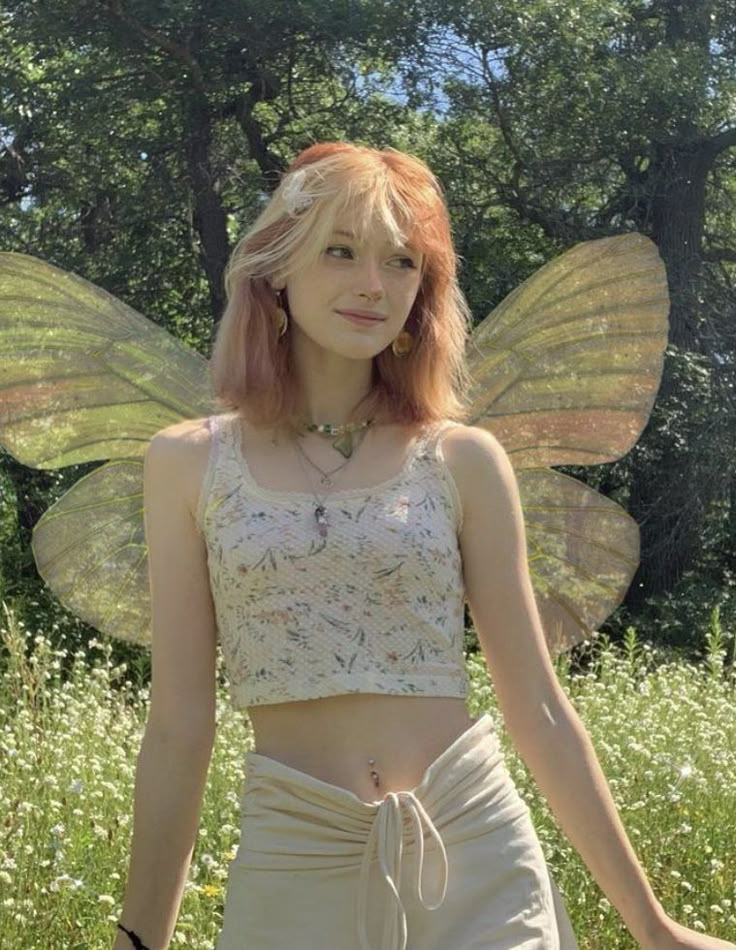 Fairy Girl Aesthetic, Cute Hair Colors, Fairy Hair, Dyed Hair Inspiration, Cute Preppy Outfits, Hair Reference, Foto Ideas Instagram, Haircuts With Bangs, Ginger Hair