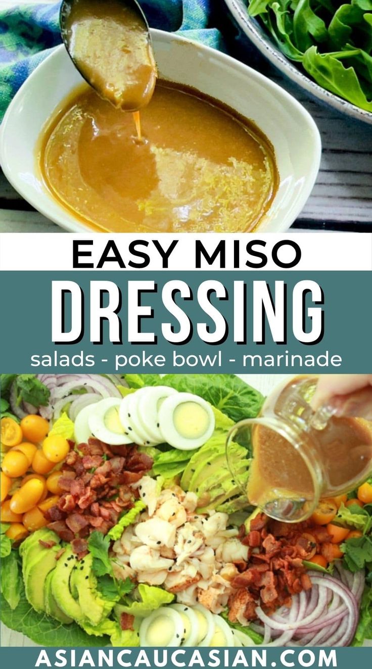 easy miso dressing salads and poke bowl marinade are the perfect side dish