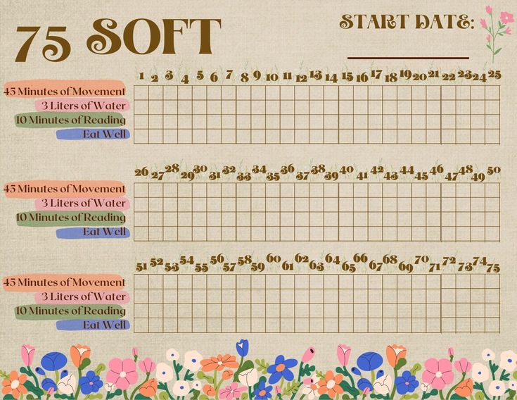 Free Digital Planner Templates 75 Days Soft Challenge Tracker, 75 Soft Checklist, 75 Soft Christian Edition, 45 Soft Challenge, 75 Soft Challenge Tracker Free Download, Glow Up Tracker, 75 Soft Challenge Tracker Free, 75 Medium Challenge Tracker, 75 Hard Tracker