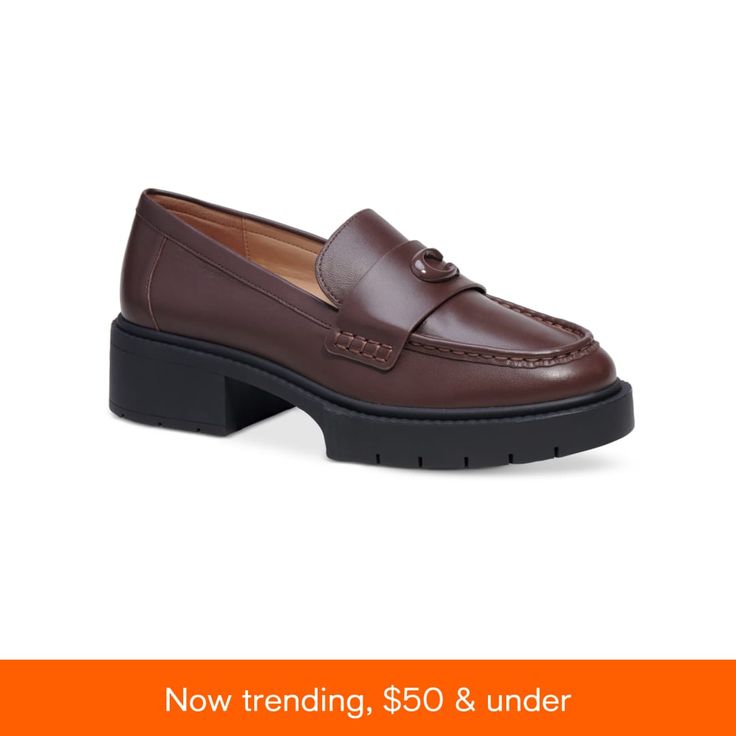 in stock Loafers Online, Metal Ornament, Shoe Closet, Lug Sole, Loafer Shoes, Loafer Flats, Leather Upper, Pick Up, In Store