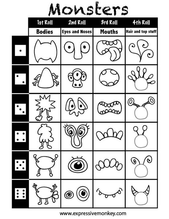 a printable worksheet for kids to learn how to draw cartoon faces and numbers