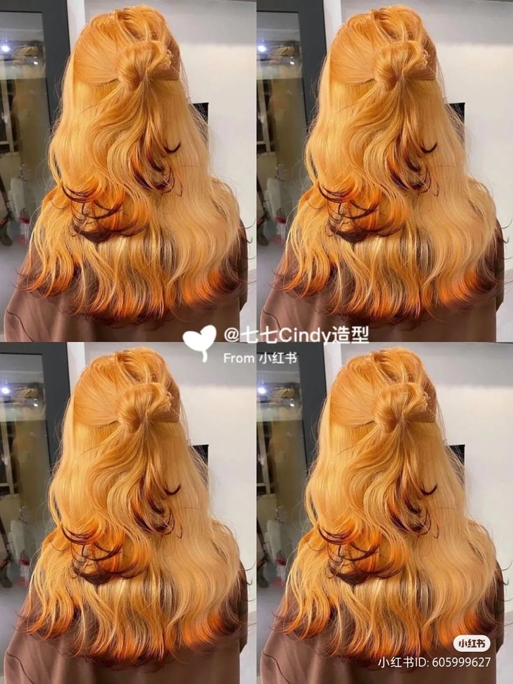 Fox Hair Color Tips, Long Straight Hair Color Ideas, Fox Inspired Hair, Fox Color Hair Dye, Foxtail Hair Color, Fox Hair Color Ideas, Fox Tail Hair Color, Fox Color Hair, Fox Tips Hair