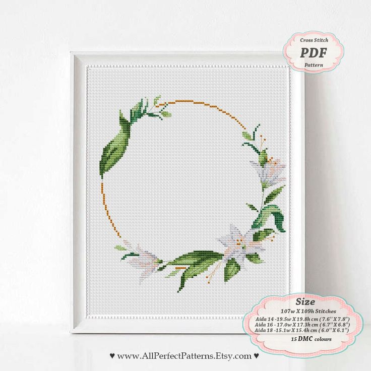 a cross stitch pattern with flowers on it