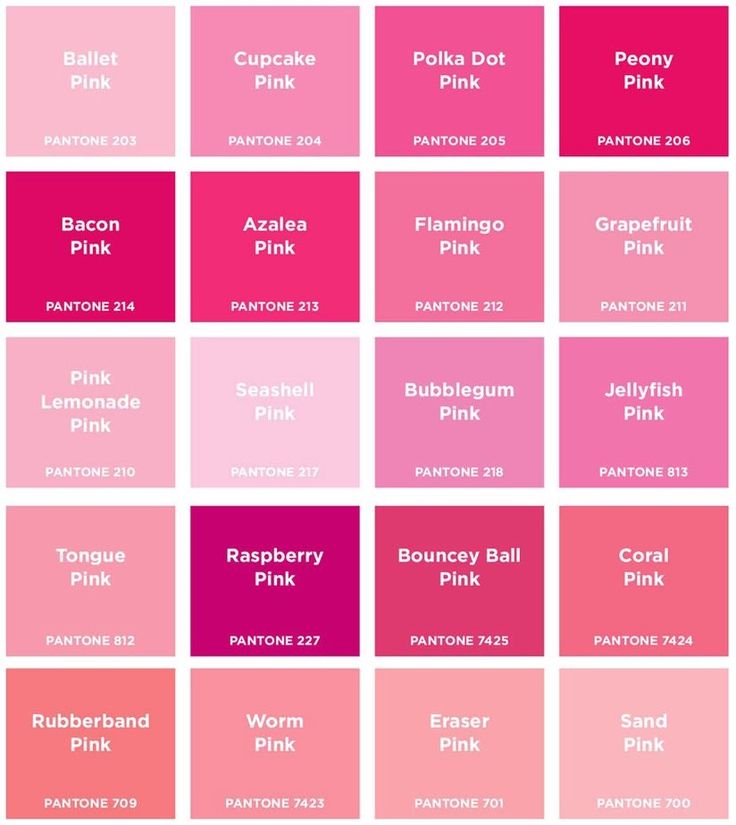 pink shades are the most popular color in the world