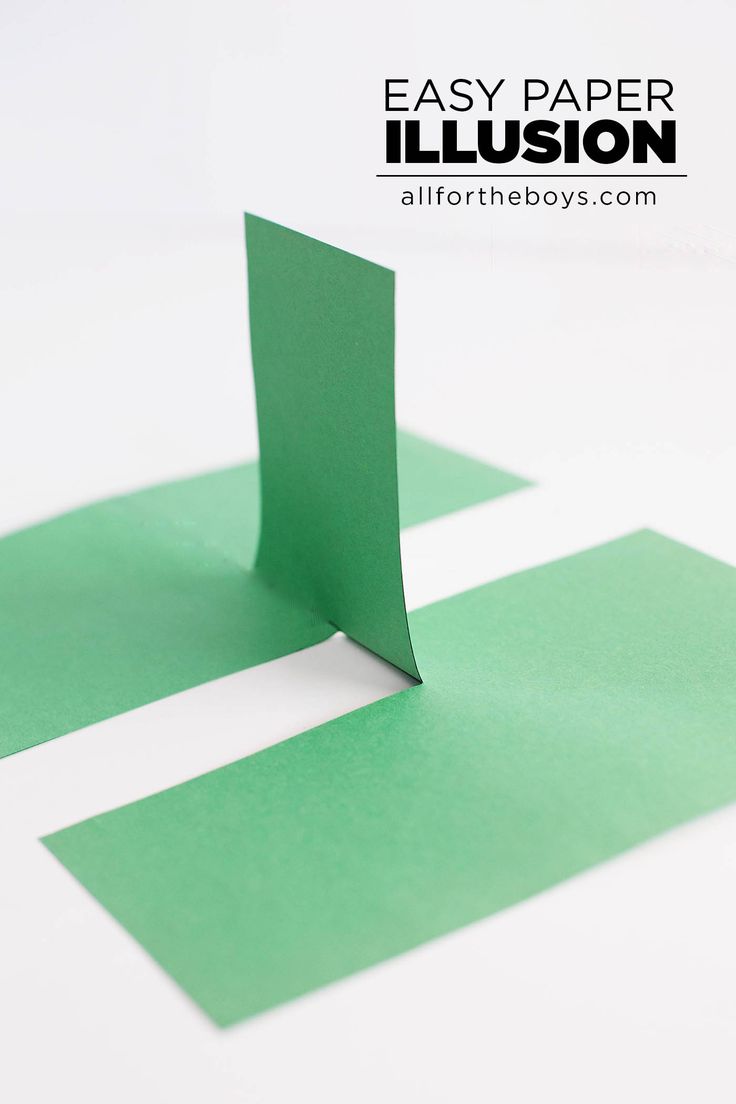 an easy paper illusion for kids to make