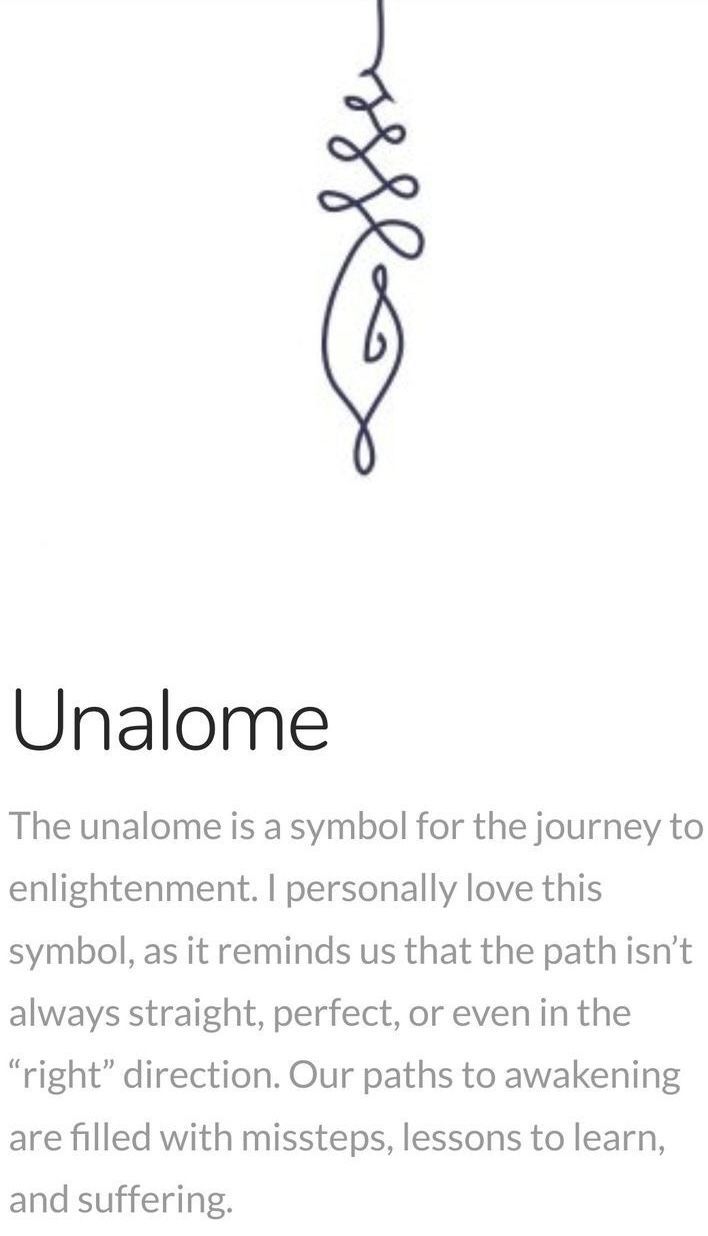 an image of the symbol for unalome