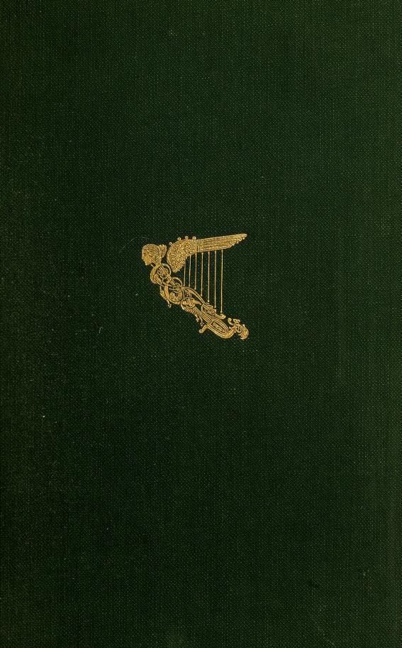 a book with an image of a bird holding a harp in it's mouth