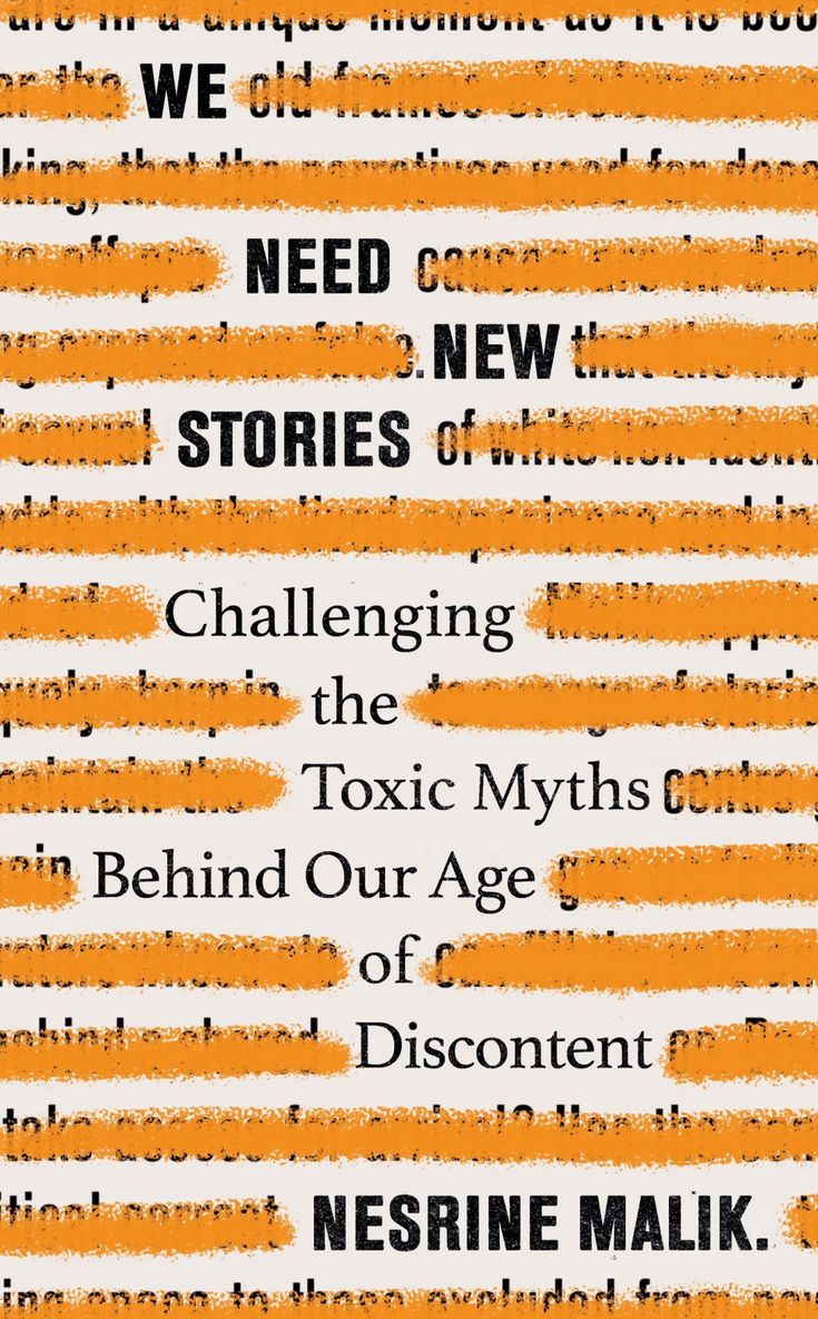 an orange and white poster with words on it that read, we need new stories of the