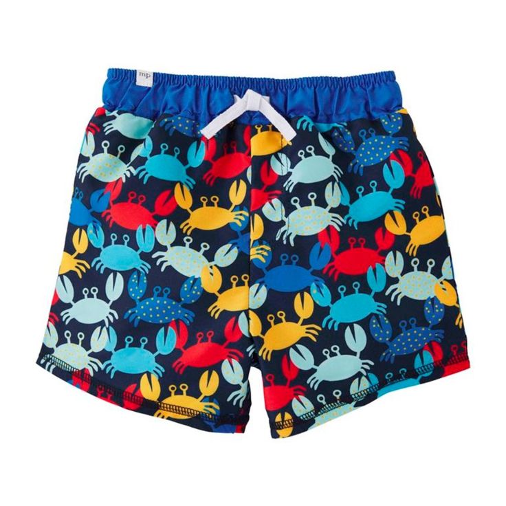 No Need To Be Crappy, Our Crab Little Boy Swim Trunks Are Here! The Peached Nylon Swim Trunks Feature A Mesh Lined Interior. The Exterior Of The Shorts Features A Crab Pattern. The Shorts Feature Various Colors Including Blue, Yellow And Red. We Love To Pair These With Our Rash Guards. Playful Swim Trunks For Ocean Activities, Playful Blue Swim Trunks For Summer, Spring Playful Swim Trunks For Playwear, Playful Swim Trunks For Spring Playwear, Fun Blue Swim Trunks For Beach Season, Casual Swim Trunks For Playtime At The Beach, Casual Swim Trunks For Beach Season Playtime, Casual Swim Trunks For Summer Playtime, Blue Swimwear For Beach Season And Ocean Activities