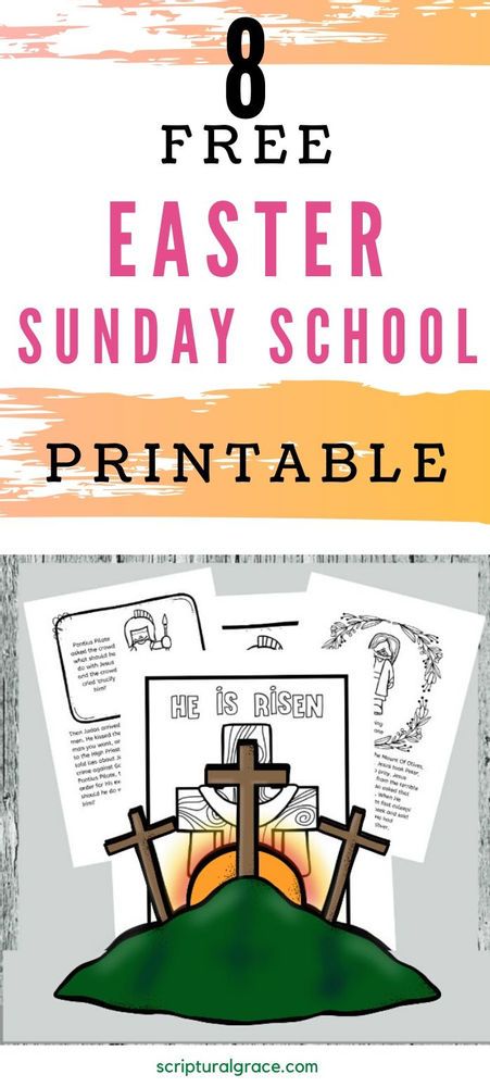 the 8 free easter sunday school printables