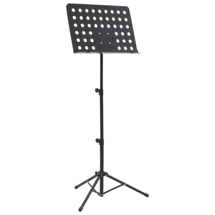 a music stand with an instrument on it's tripod, and two legs