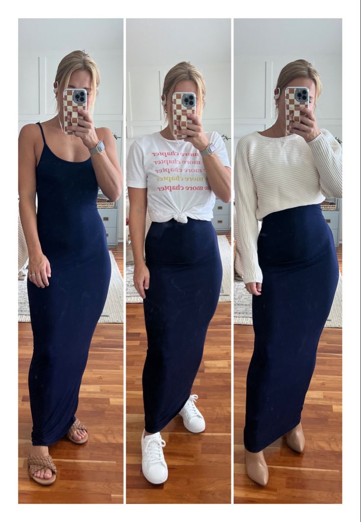 Womens fashion, outfit of the day, maxi dress, sweater, fall fashion Bra Over Top, Maxi Dress Summer, Fall Sports, Sister Friends, Jena, Dress Summer, Sports Bra, Maxi Dress, Bra