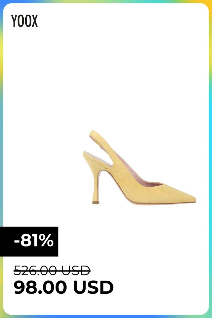 leather, suede effect, solid color, elasticized gores, narrow toeline, stiletto heel, contains non-textile parts of animal origin, slingback pumps , Color: Light yellow , Size: 7 Luxury Suede Slingback Pumps With Heel Strap, Summer Suede Slingback Pumps With Pointed Toe, Chic Summer Slingback Pumps For Shopping, Chic Slingback Pumps For Spring Shopping, Chic Spring Slingback Pumps For Shopping, Elegant High Heel Suede Slingback Sandals, Summer Suede High Heel Slingback Pumps, Summer High Heel Suede Slingback Pumps, High Heel Suede Slingback Pumps For Summer