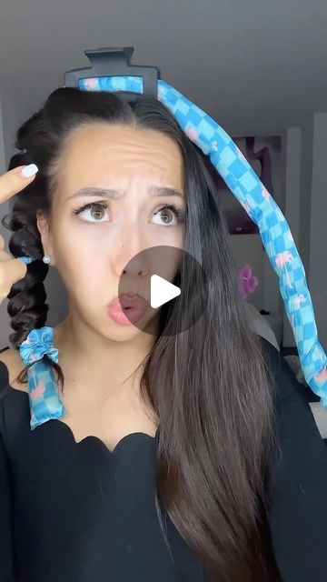 Kailey Anna on Instagram: "Heatless curls tutorial✨" How To Make A Heatless Hair Curler, How To Use Heatless Curls, How To Put Heatless Curls In, Heatless Curl Tutorial, Heartless Curls Tutorials, How To Do Heatless Curls, Kitsch Heatless Curls, How To Do Heatless Curls Overnight, Heatless Curls Tutorial