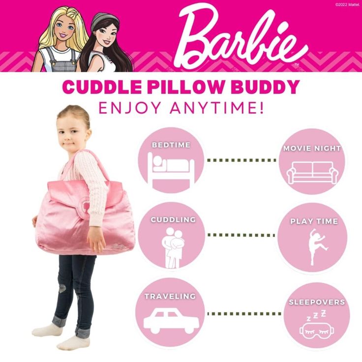 Barbie Purse Shaped Plush Cuddle Pillow Measures Approximately 14" X 5" X 14". The Perfect Size To Snuggle While Sleeping Or Great For Play Time. To Maintain The Animated Cartoon Character's Color And Vibrancy, Simply Spot Clean As Needed. Your Little One Would Love To Hug And Snuggle Up With Their Favorite Pillow Pal By Their Side. Made Of Super Soft Plush Material, This Pillow Pet Is A Comfy And Colorful Accessory To A Child's Bedroom, Nursery, Playroom And A Cute Home Decor Addition. This Cud Barbie Pillow, Barbie Purse, Hello Kitty Pillow, Cuddle Pillow, Mini Diva, Pillow Pals, Play Barbie, Colorful Accessories, Pink Purse