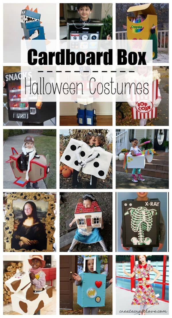 cardboard box halloween costumes for kids and adults