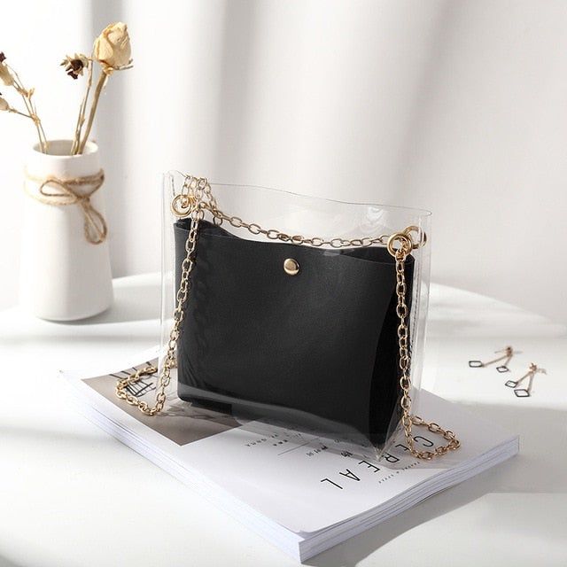 Brand Name: macrouptaShape: Composite BagGender: WOMENMain Material: PVCHandbags Type: Shoulder BagsInterior: No PocketStyle: FashionClosure Type: HaspHardness: SOFTModel Number: K110Exterior: Open PocketLining Material: PolyesterOccasion: VersatileDecoration: NonePattern Type: SolidNumber of Handles/Straps: Single Luxury Leather Clutch, Bag Transparent, Mothers Bag, Small Shoulder Bags, Coin Bag, Mini Tote Bag, Crossbody Messenger Bag, Designer Shoulder Bags, Mini Tote