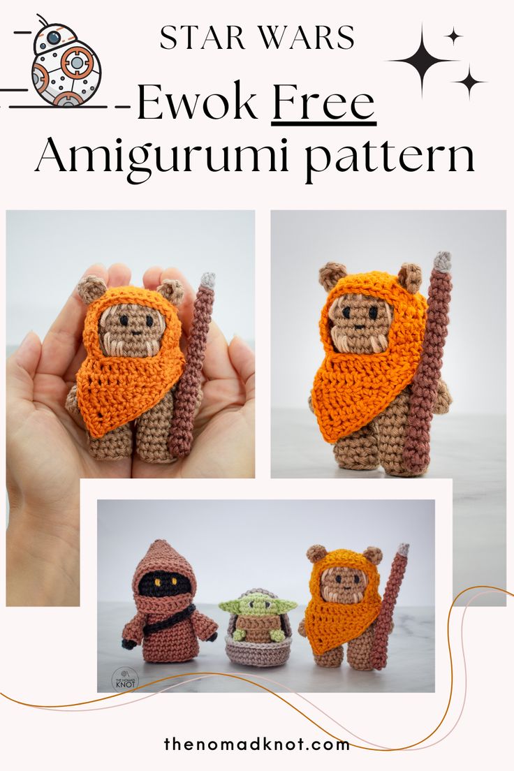 crochet pattern for star wars ewok free amigurmi doll