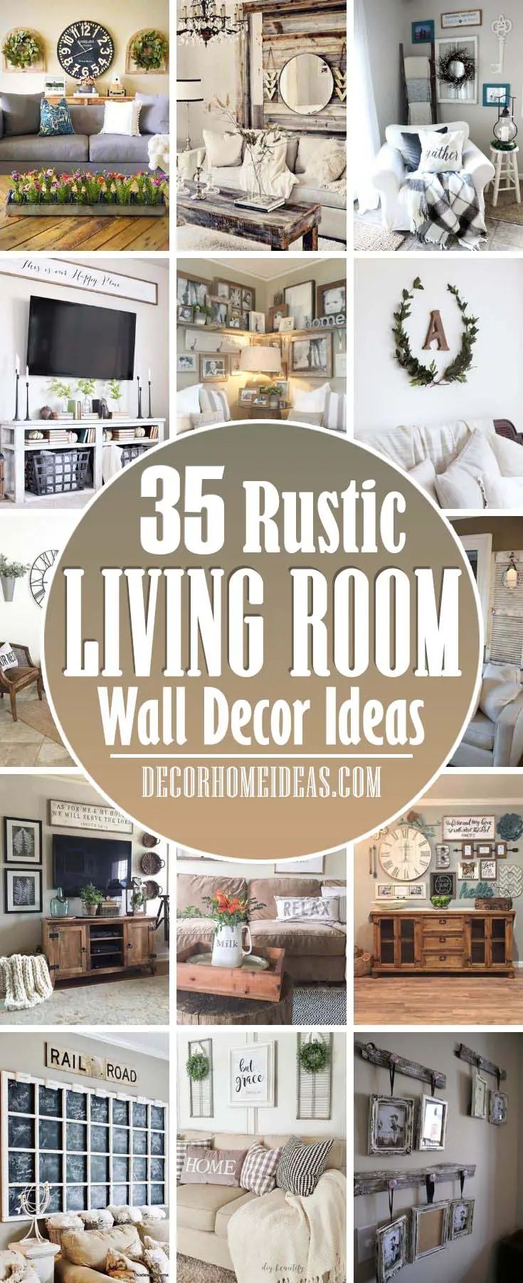 25 rustic living room wall decor ideas that are easy to do with the family room