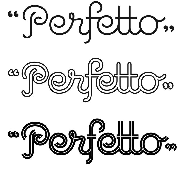 some type of lettering that is in different styles and font patterns, with the words perfect to