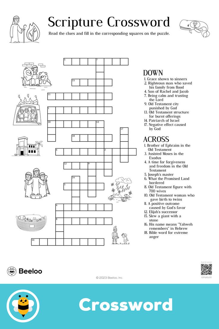 Advanced old testament-themed crossword puzzle for kids ages 9 and up Bible Puzzles For Adults, Cross Words Puzzle For Kids, Bible Crossword Puzzles Free Printable, Sunday School Crossword, Crossword Puzzles For Kids, Kids Crossword Puzzles, Bible Puzzles, Bible Crossword Puzzles, Christian Games