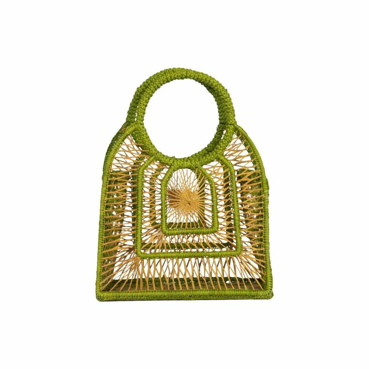 Luxury Green Bag With Intrecciato Weave, Chic Woven Leather Bags For Market, Green Shoulder Bag With Bamboo Handle For Shopping, Woven Top Handle Beach Bag, Woven Top Handle Beach Bag For Shopping, Chic Woven Leather Top Handle Beach Bag, Woven Leather Top Handle Beach Bag, Chic Straw Tote Bag For Market, Chic Green Straw Bag For Travel