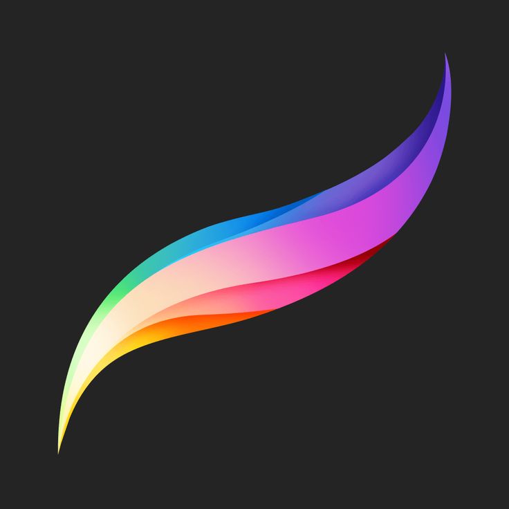 an abstract rainbow - colored wave on a black background is featured in this graphic design