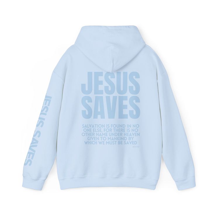 Jesus Is The Light, Acts 4 12, Eternal Light, Jesus Clothes, John 8 12, Uplifting Gifts, Christian Hoodies, Biblical Verses, Saved By Grace