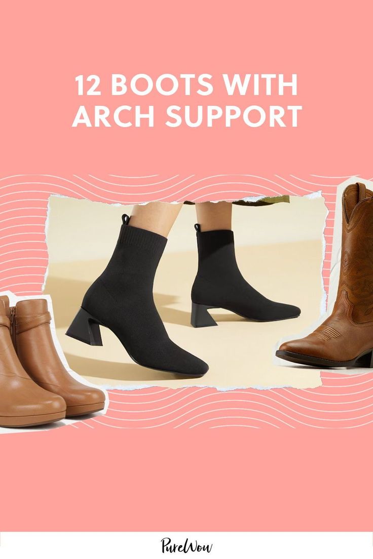 We found the best boots with arch support you can sport for any occasion. Whether you need boots for taking the dog out or hiking, these ones offer support and are still super cute. Western Style Waterproof Boots With Reinforced Toe For Hiking, Brown Leather Lined Hiking Boots For Walking, Brown Waterproof Boots With Leather Lining For Hiking, Impact Resistant Leather Hiking Boots With Snip Toe, Western Brown Waterproof Boots With Snip Toe, High Heel Hack, Best Chelsea Boots, Best Cowboy Boots, Lug Sole Boots