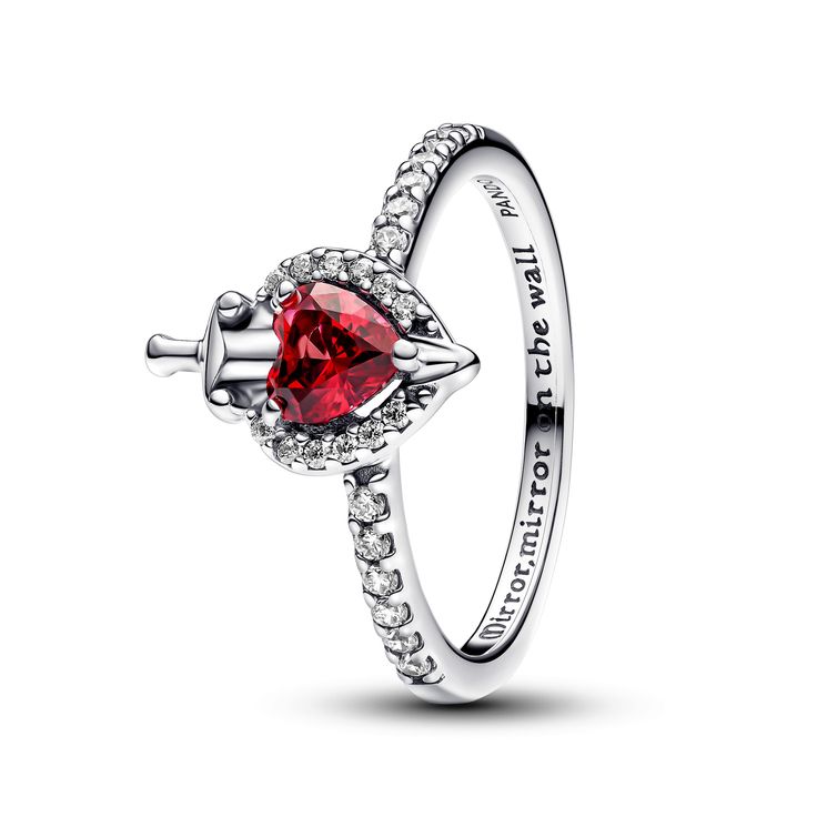 Pandora Disney Rings, Cute Pandora Rings, Goth Promise Ring, Heart Ring Pandora, Rings Expensive, Pandora Heart Ring, Heart Shaped Promise Rings, Pandora Rings Heart, Queen Of My Heart