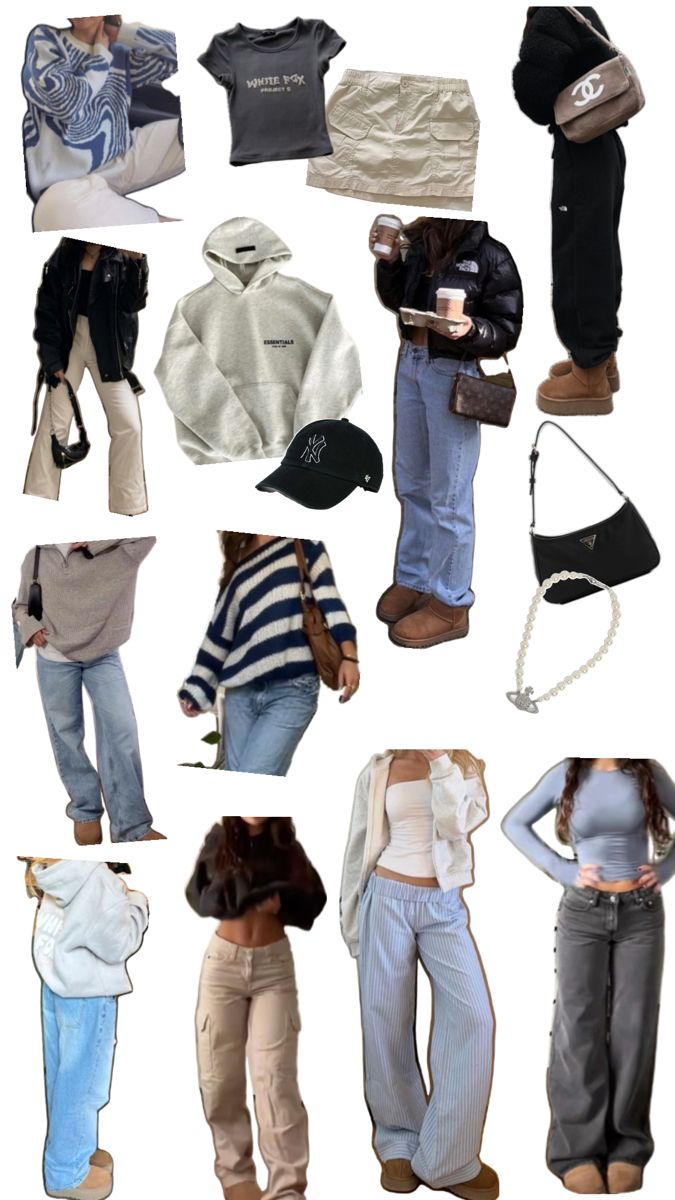 baggy jeans/oversized look Baggy Style Aesthetic, How To Style Baggy Jeans, Cool Girl Outfits, Jeans Outfit Winter, Jeans Outfit Fall, Baggy Style, Baggy Clothes, Casual Preppy Outfits, Outfit Inspo Casual