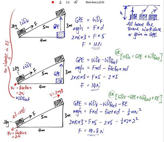 a whiteboard with some writing on it that has different types of angles and lines