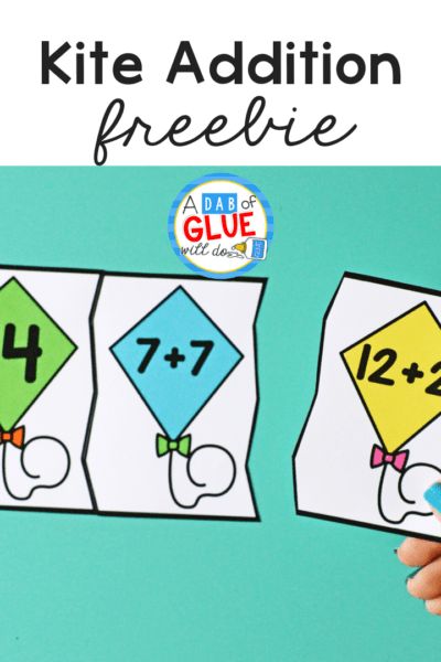 the kite addition freebie is an easy way to learn how to use it for learning numbers